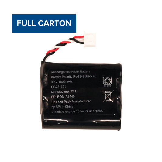 ATEL Rechargeable NiMH Backup Battery 1800mAh for V810 Series (FULL CARTON / 50 UNITS)